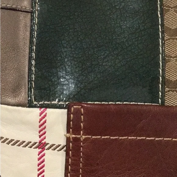 COACH Holiday Patchwork Bleecker Hobo Crossbody/Shoulder Bag, Leather/Suede, Y2K - Picture 10 of 15